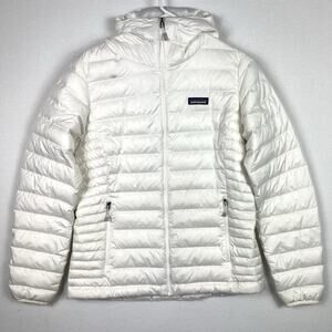 Patagonia Nano Puff Zip Up Hoody Women's Jacket White Size M
